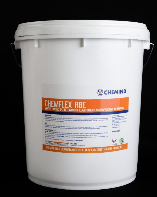 CHEMIND CHEMFLEX RBE - Liquid Applied PU Bituminous Elastomeric Waterproofing Membrane 5kg / 20kg