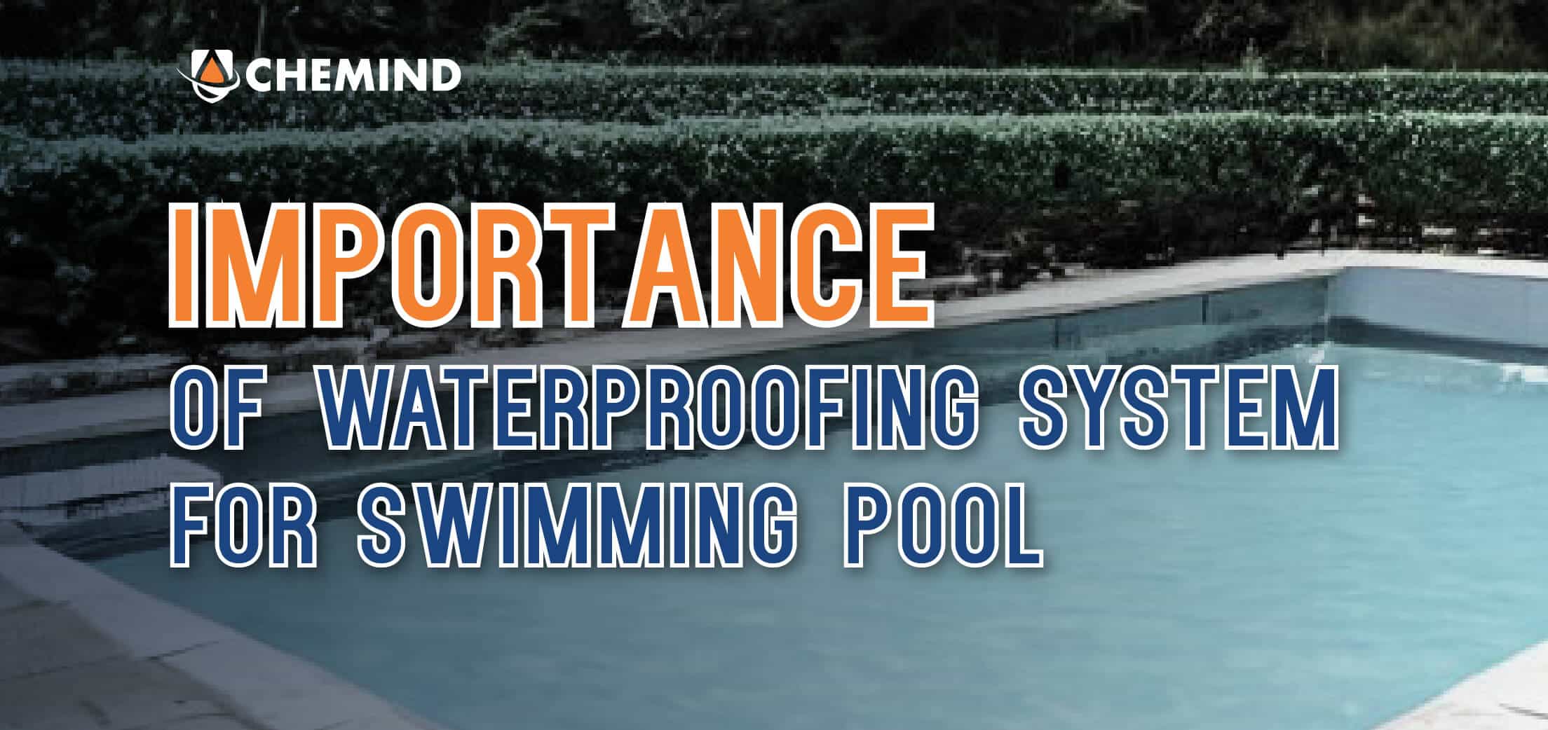 Waterproofing system for swimming pool