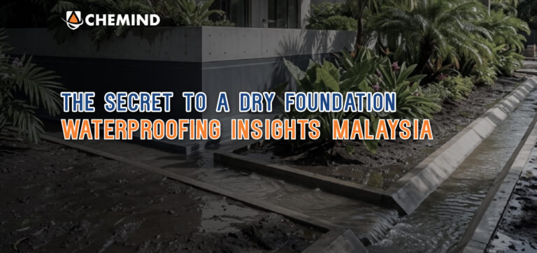 foundation waterproofing protecting building from heavy rain in Malaysia